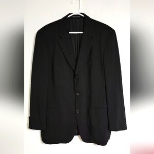 Hugo Boss Men's Suits Jacket 100% Virgin Wool Black Size 44R